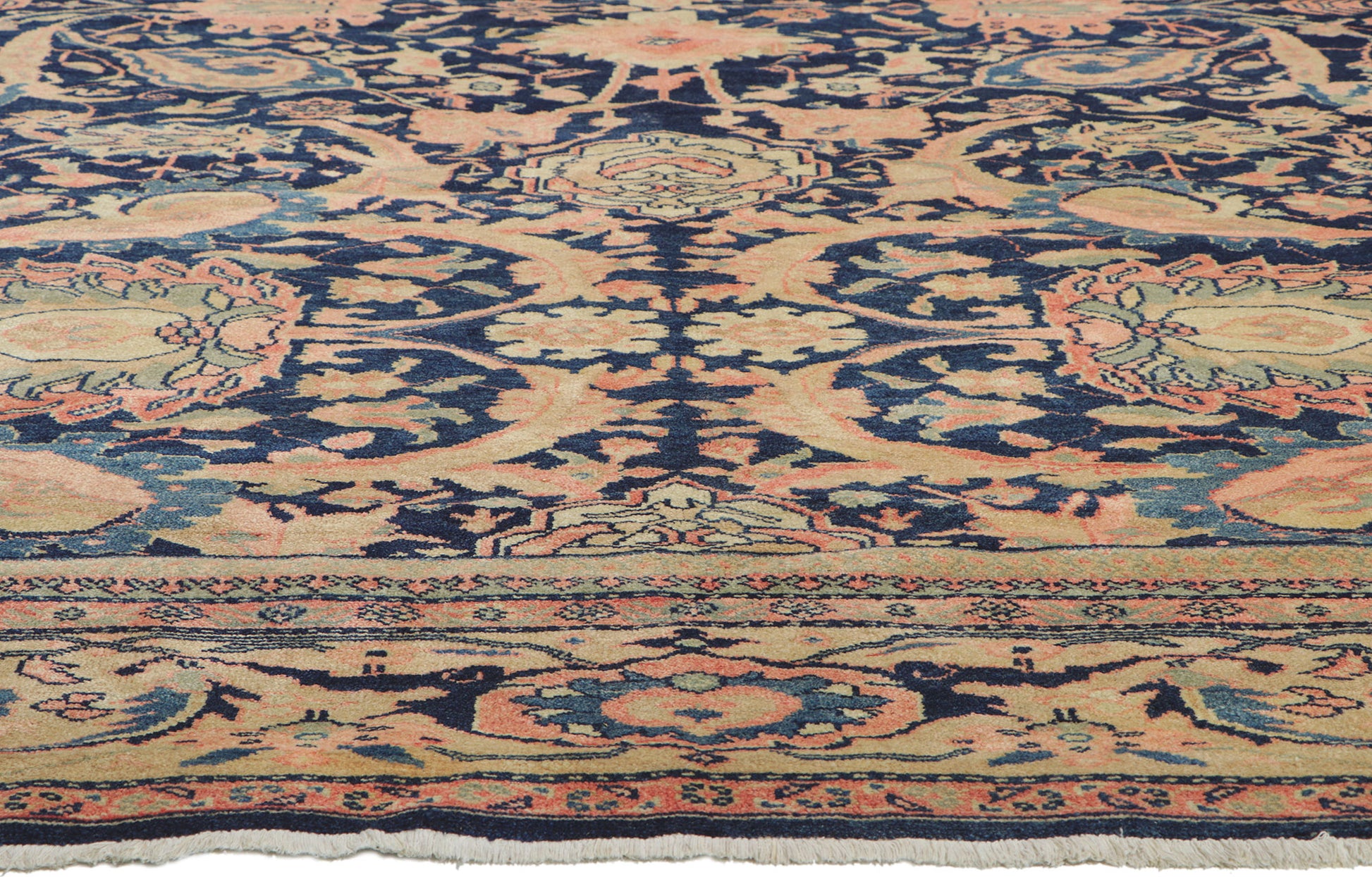 12 x 16 Vintage Persian Mahal Rug 78350