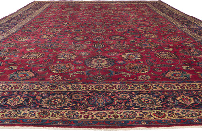 12 x 17 Antique Persian Mashhad Rug 61201