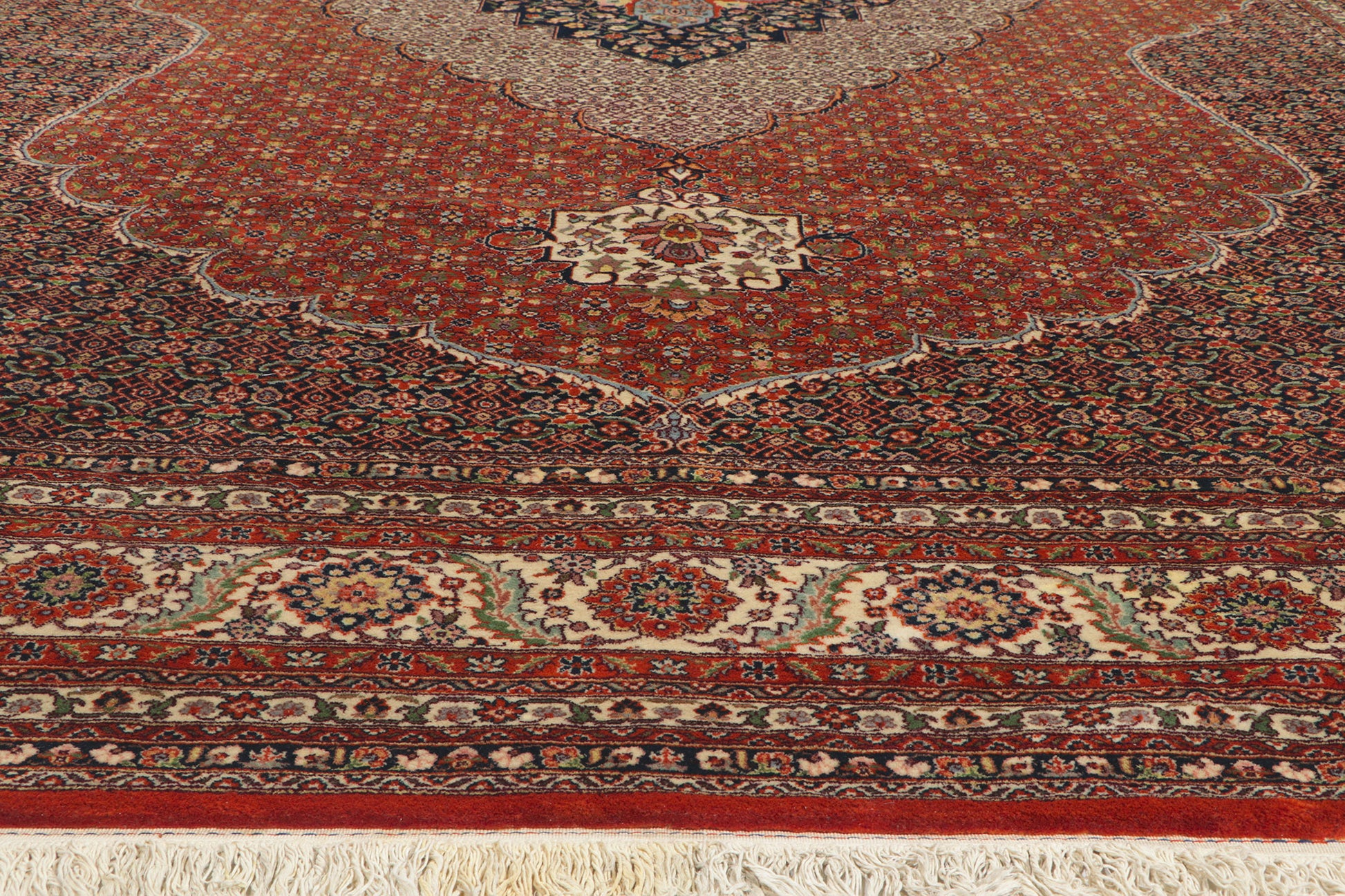 12 x 18 Vintage Persian Tabriz Rug 78414