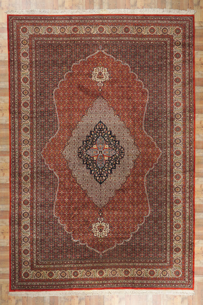 12 x 18 Vintage Persian Tabriz Rug 78414