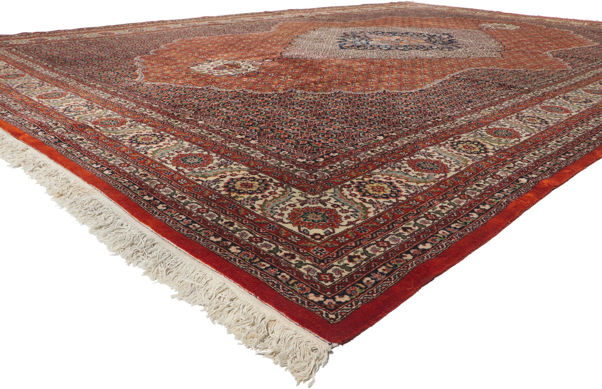 12 x 18 Vintage Persian Tabriz Rug 78414