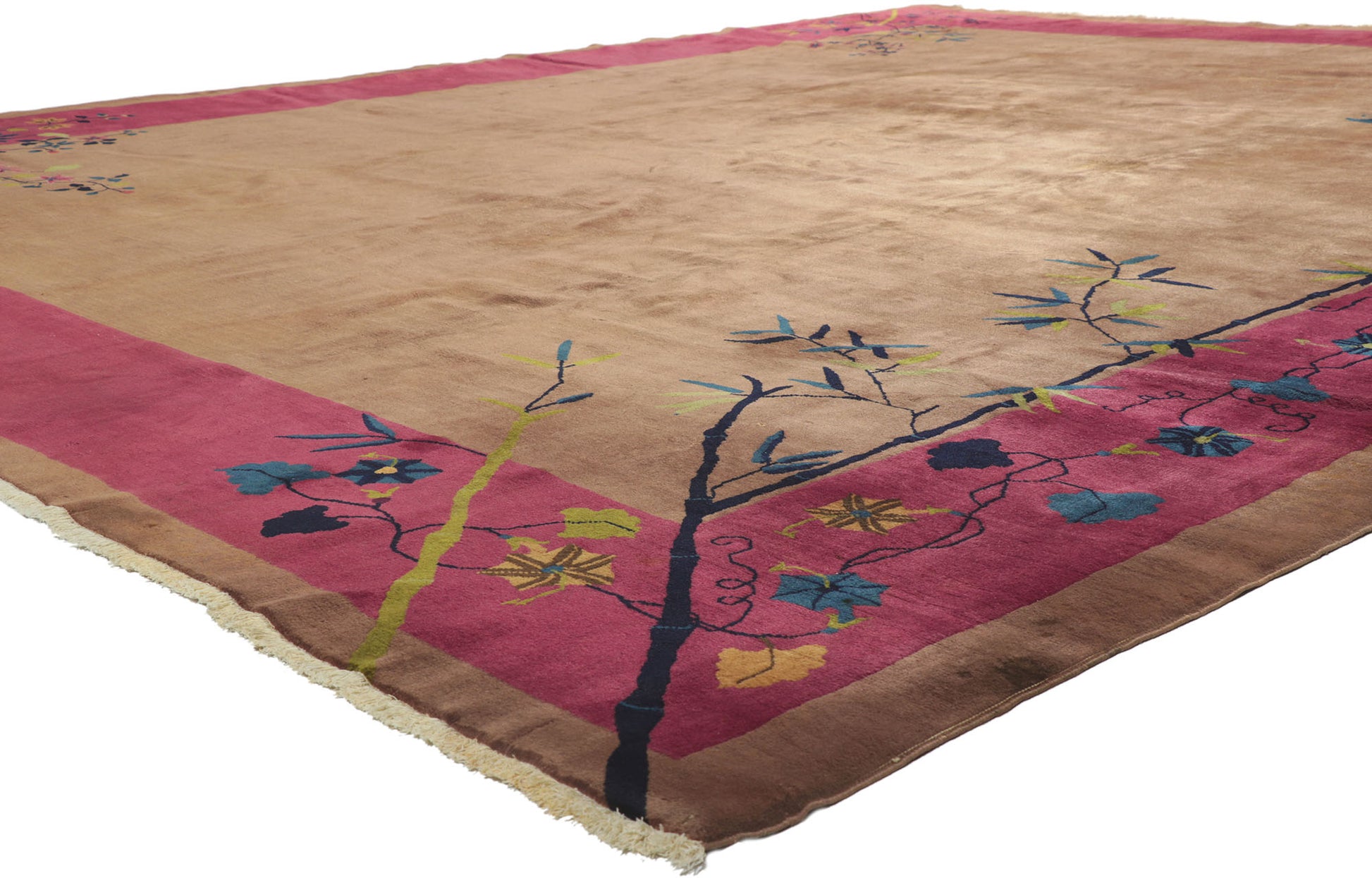 12 x 14 Antique Chinese Art Deco Rug 78243