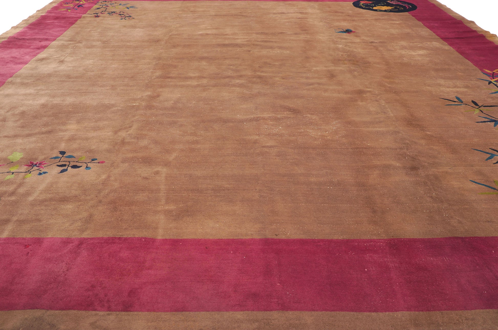 12 x 14 Antique Chinese Art Deco Rug 78243