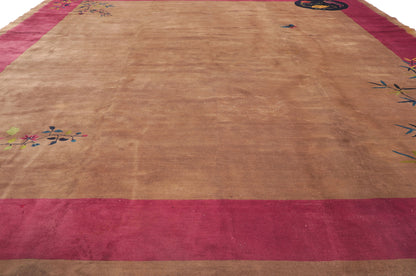 12 x 14 Antique Chinese Art Deco Rug 78243