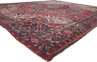 12 x 15 Antique Persian Heriz Rug 78540