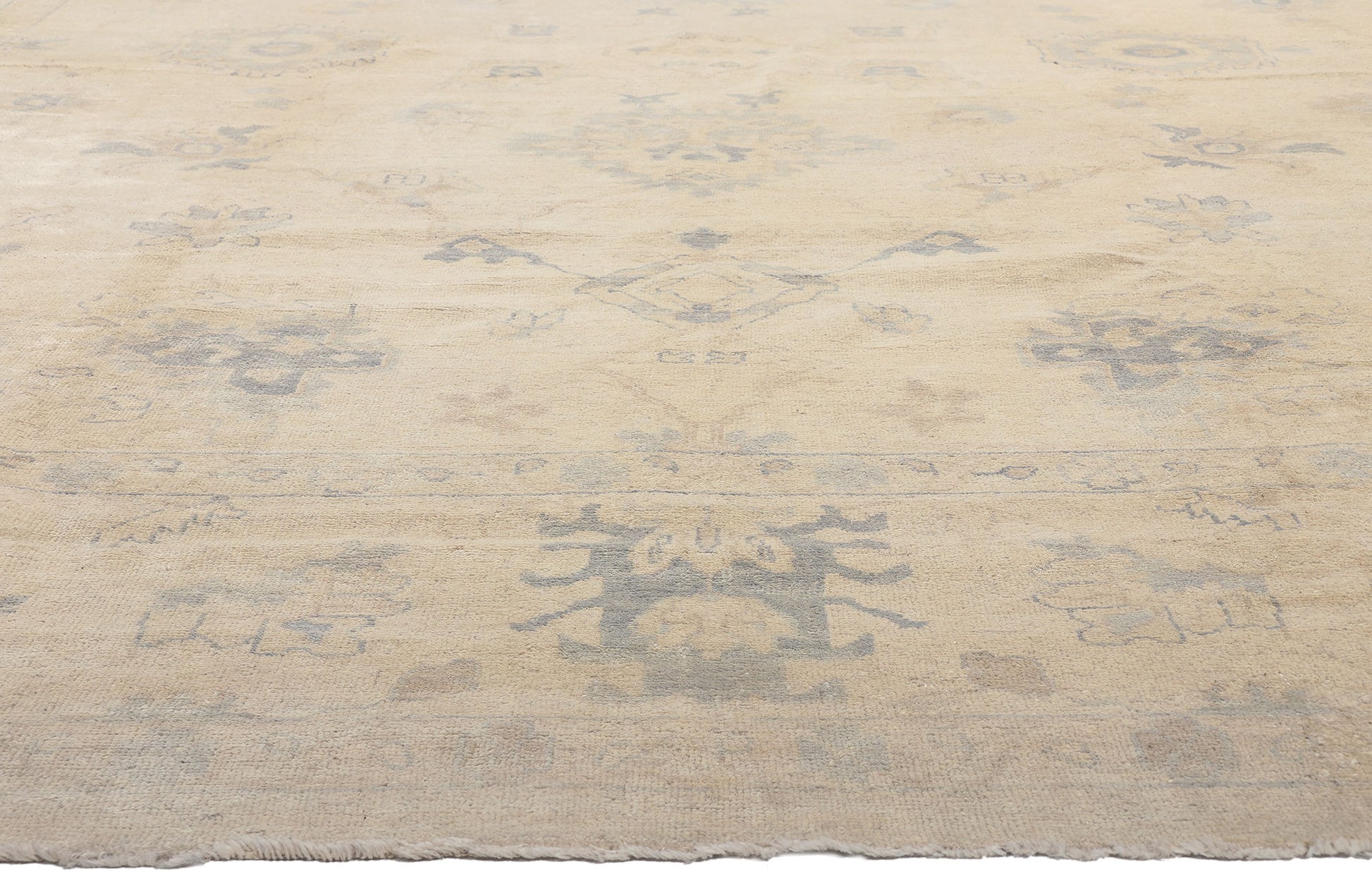12 x 15 Vintage-Inspired Oushak Rug 30196