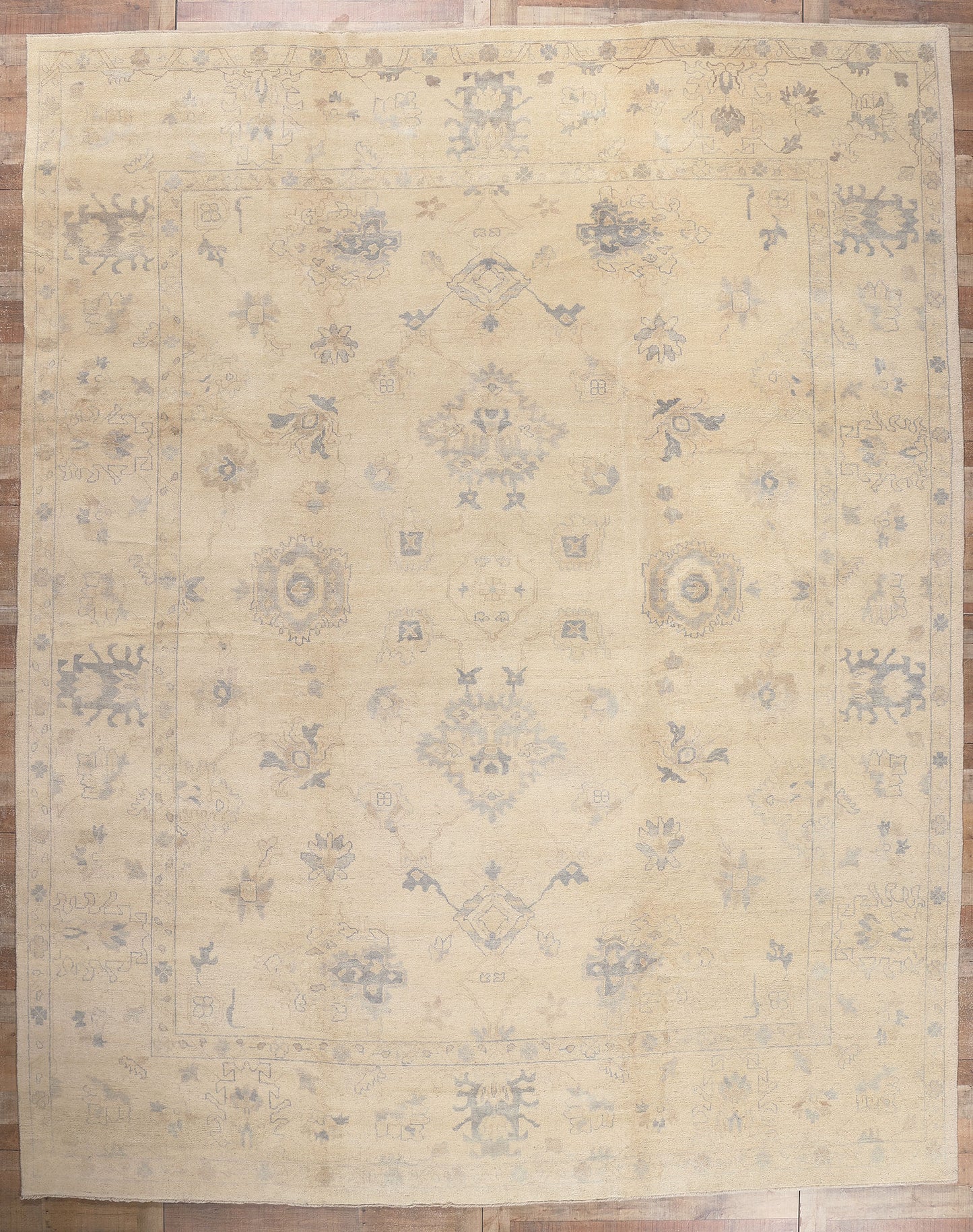 12 x 15 Vintage-Inspired Oushak Rug 30196