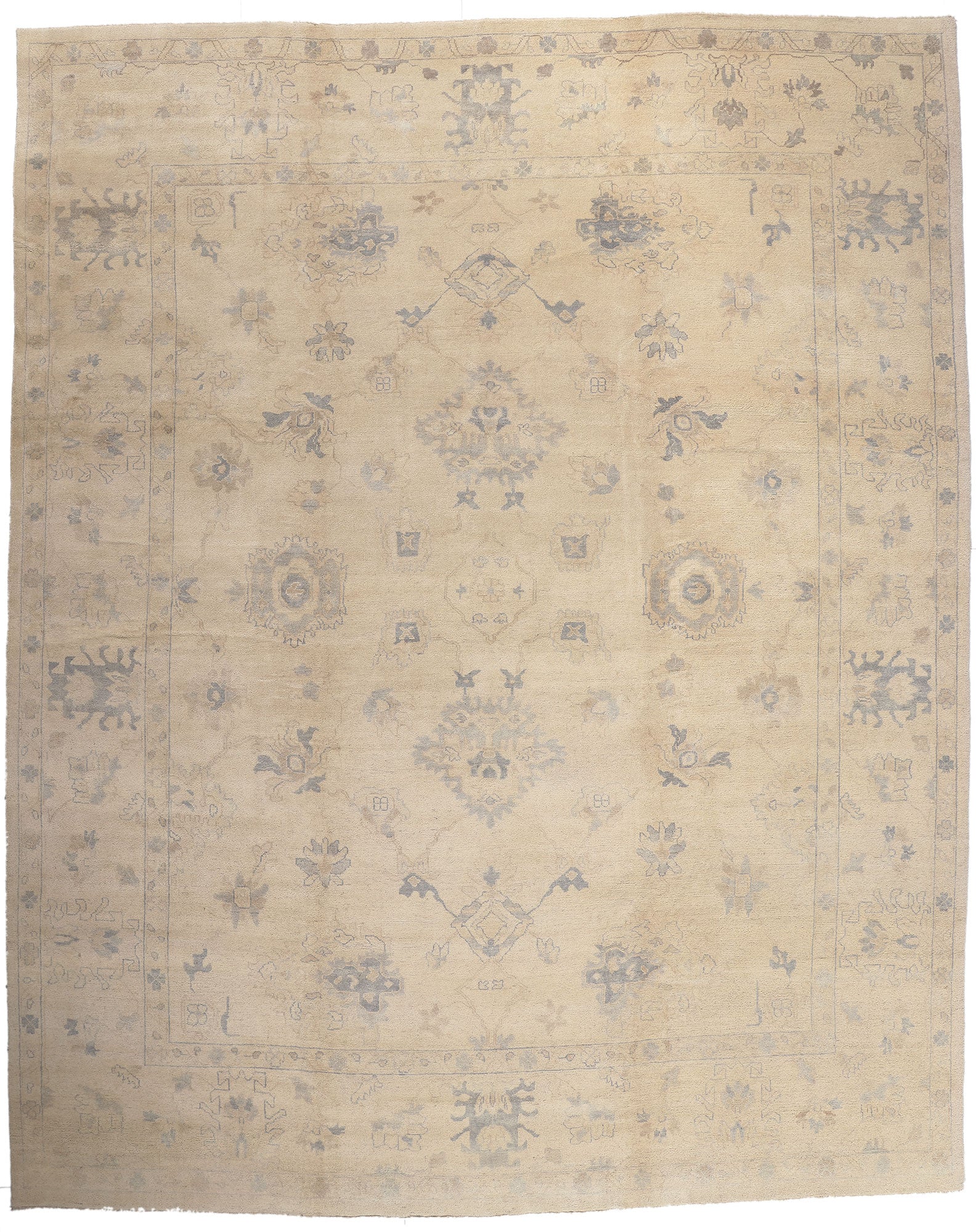 12 x 15 Vintage-Inspired Oushak Rug 30196