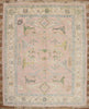12 x 15 Pastel Pink Oushak Rug 80672