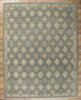 12 x 15 Vintage-Inspired Blue Oushak Rug 30622