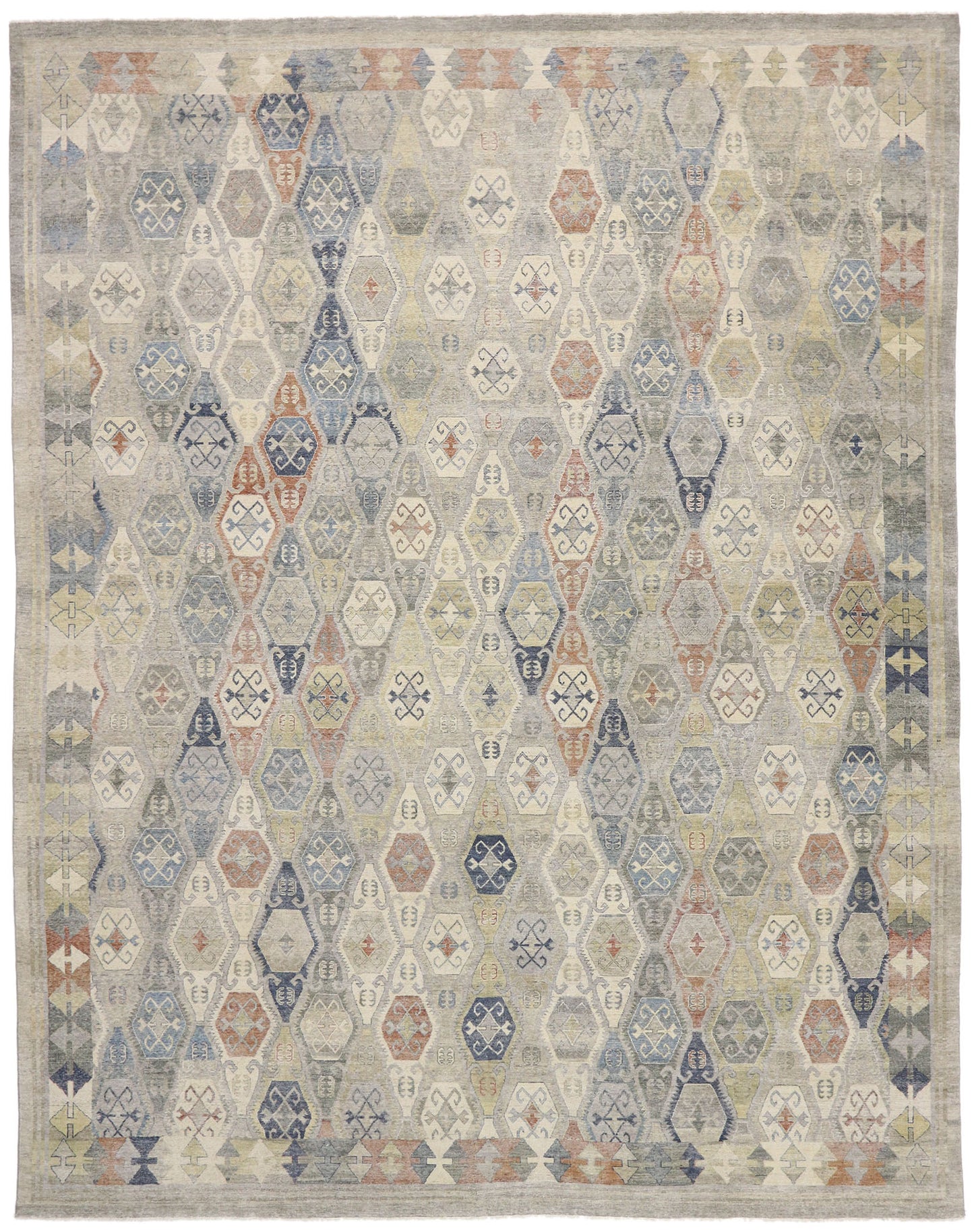 12 x 15 Vintage-Inspired Oushak Rug 30626