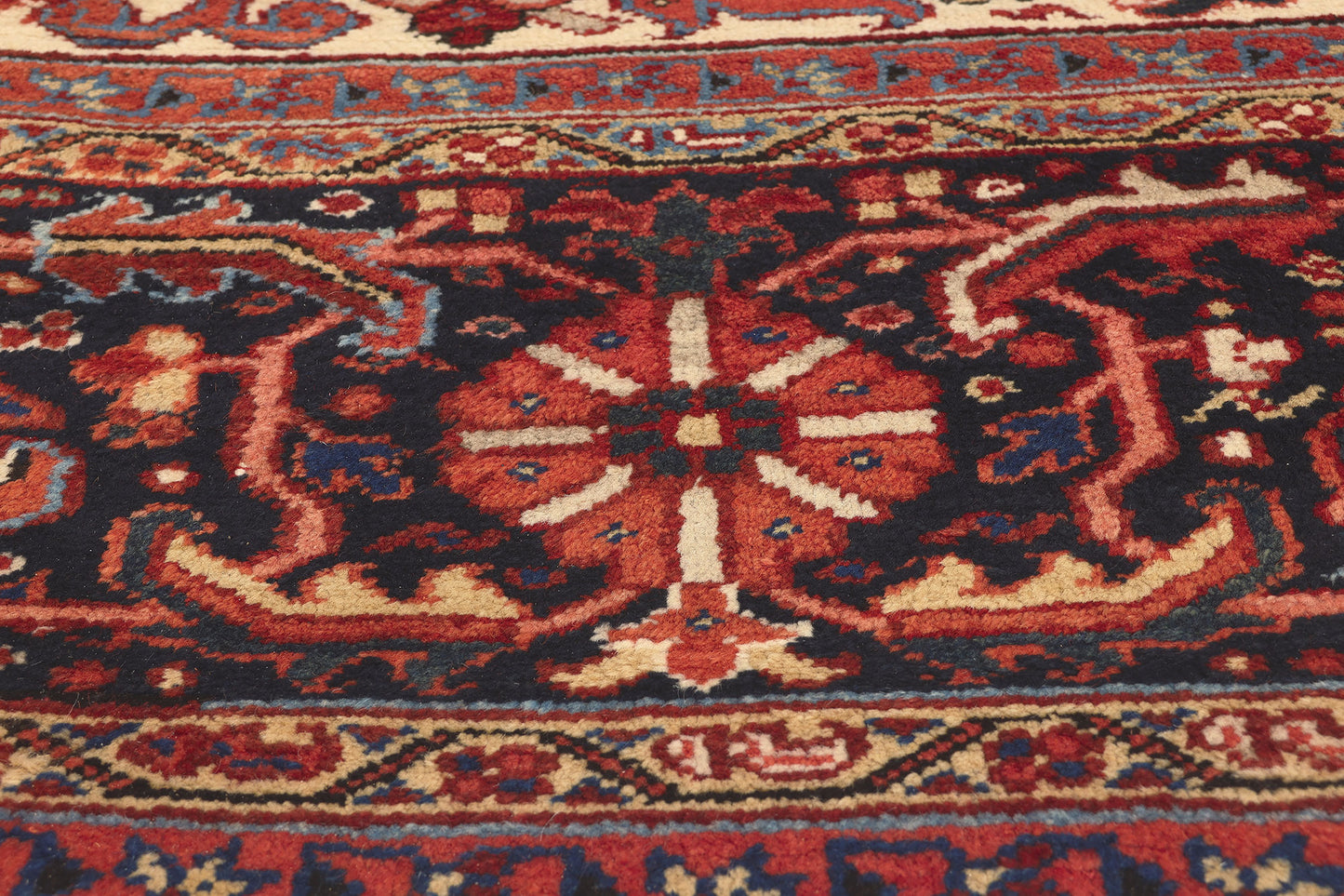 12 x 16 Antique Persian Heriz Rug 74680