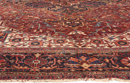 12 x 16 Antique Persian Heriz Rug 74680