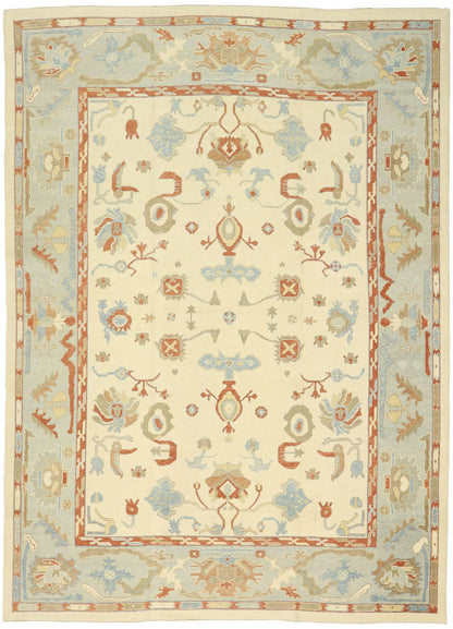 12 x 17 Modern Turkish Oushak Rug 51519
