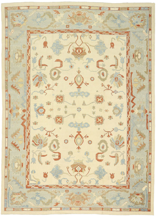 12 x 17 Modern Turkish Oushak Rug 51519