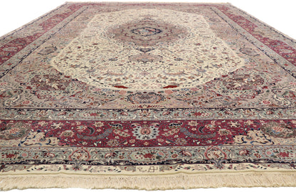 12 x 18 Antique Persian Tabriz Rug 77360