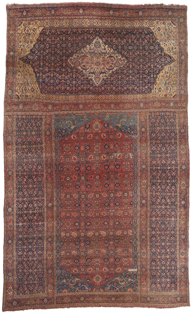 12 x 20 Antique Persian Bijar Triclinium Rug 78569