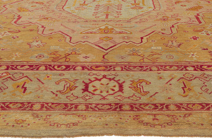 13 x 16 Antique Turkish Oushak Rug 76888
