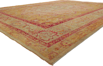 13 x 16 Antique Turkish Oushak Rug 76888