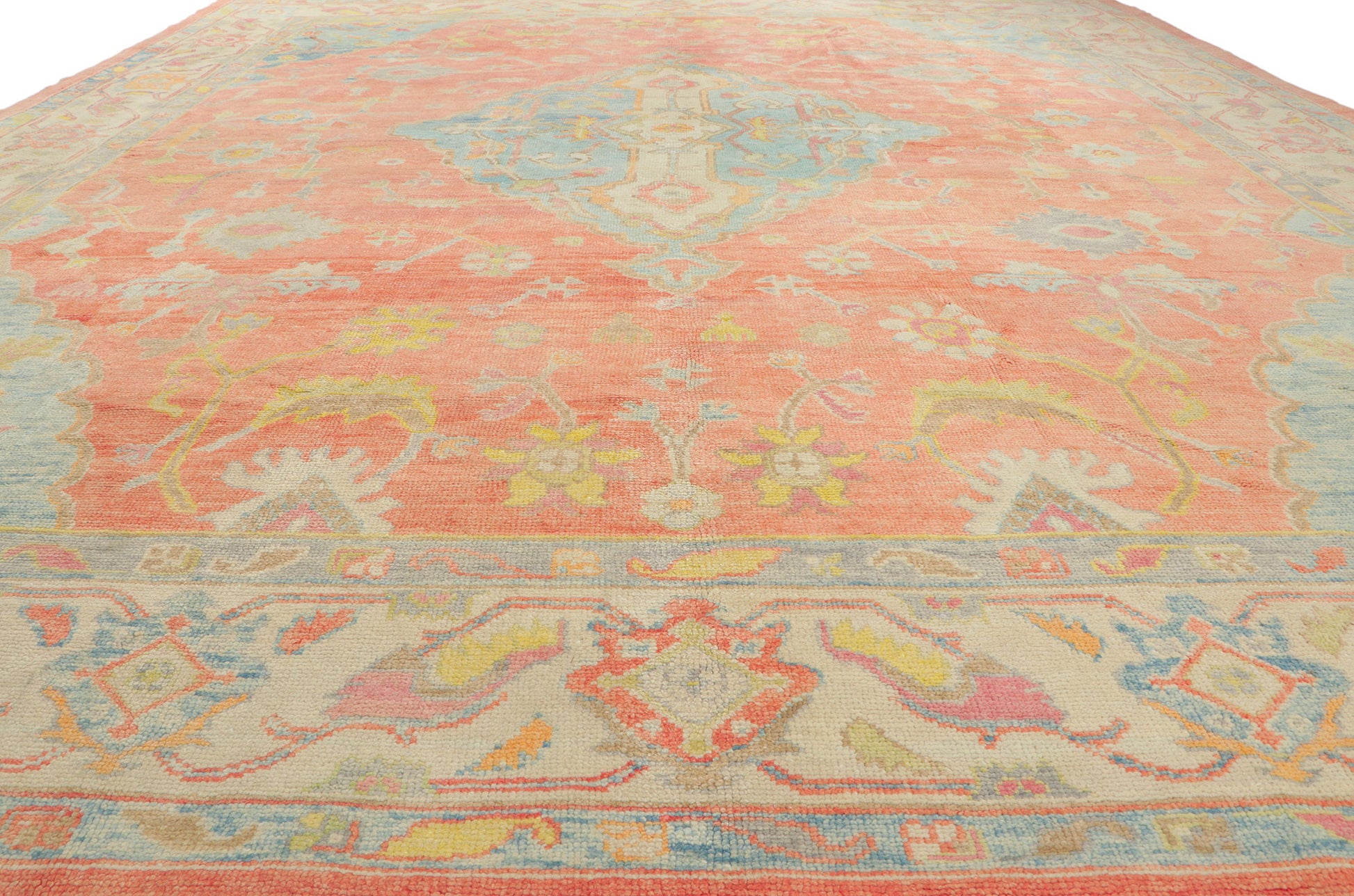 13 x 16 Colorful Turkish Oushak Rug 53797