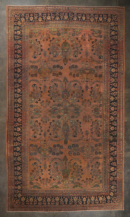 13 x 23 Antique Persian Mahal Rug 72045