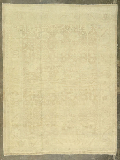 13 x 16 Neutral Turkish Oushak Rug 50867