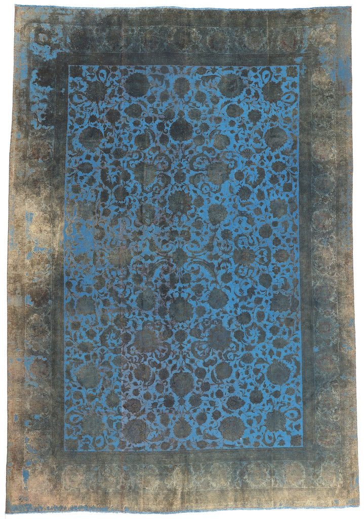 13 x 19 Vintage Persian Overdyed Rug 78579