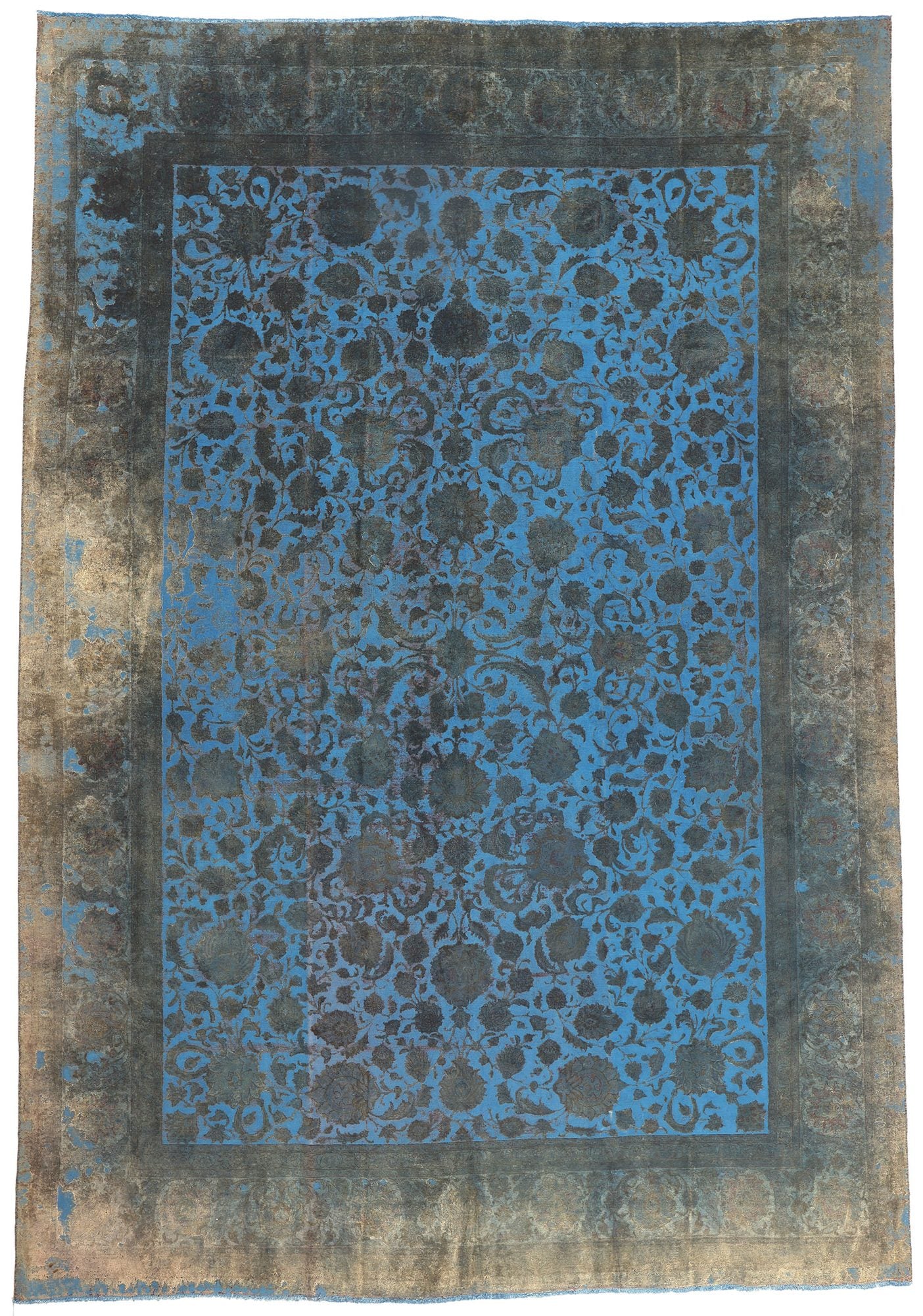 13 x 19 Vintage Persian Overdyed Rug 78579