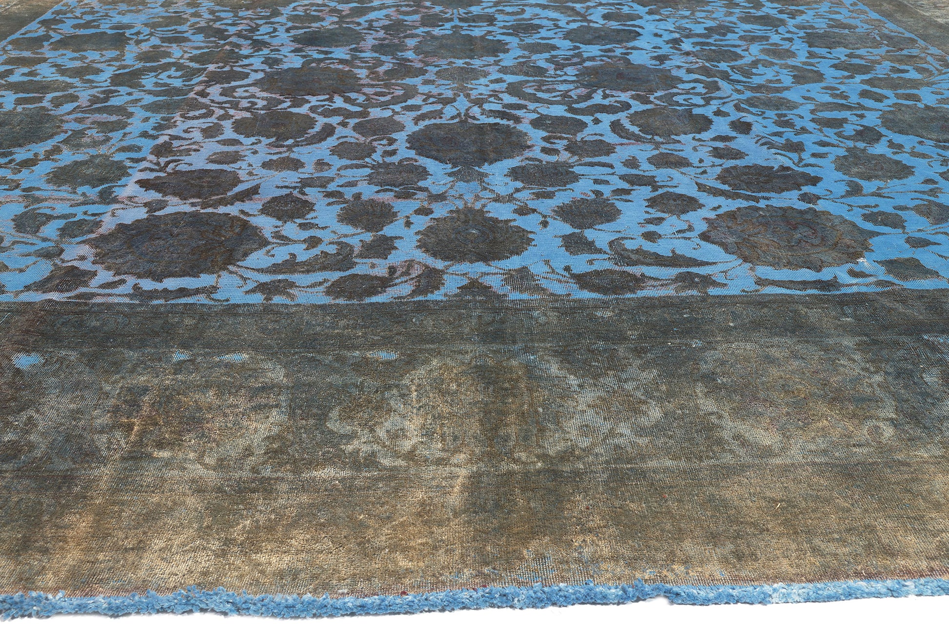 13 x 19 Vintage Persian Overdyed Rug 78579