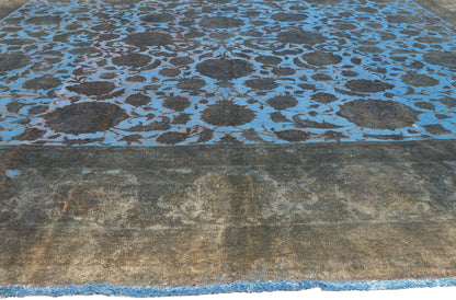 13 x 19 Vintage Persian Overdyed Rug 78579