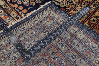13 x 24 Antique Persian Mohajeran Sarouk Rug 78094