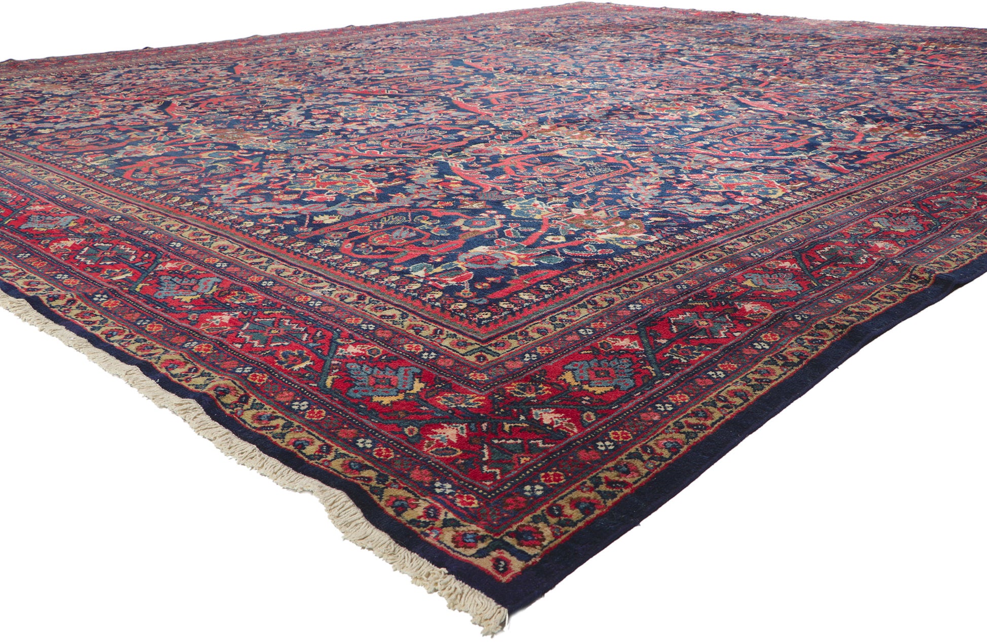 14 x 18 Antique Persian Mahal Rug 78520