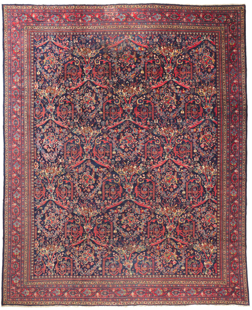 14 x 18 Antique Persian Mahal Rug 78520
