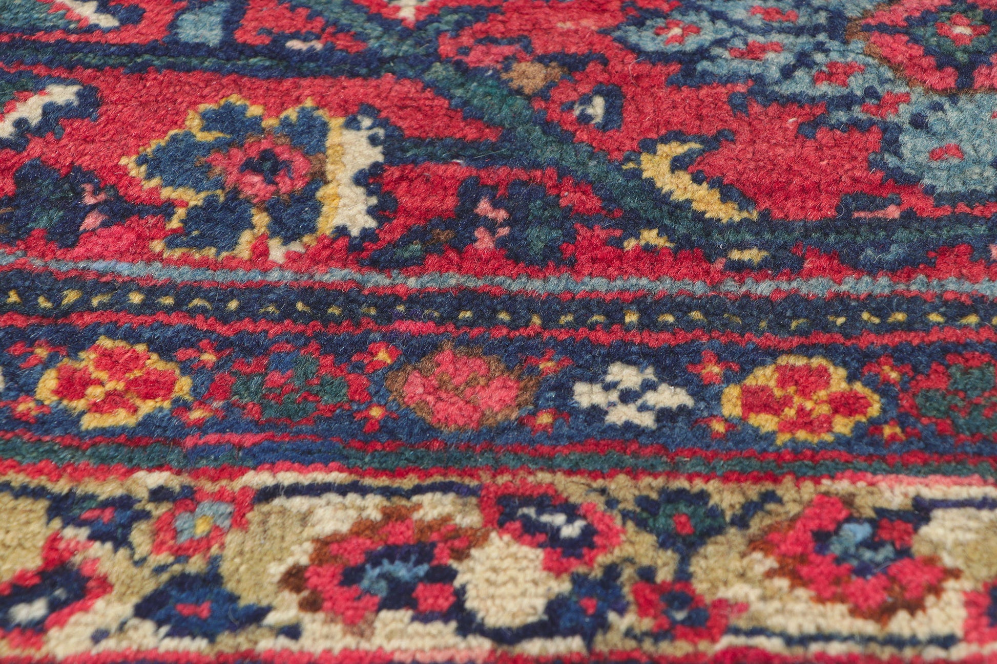 14 x 18 Antique Persian Mahal Rug 78520