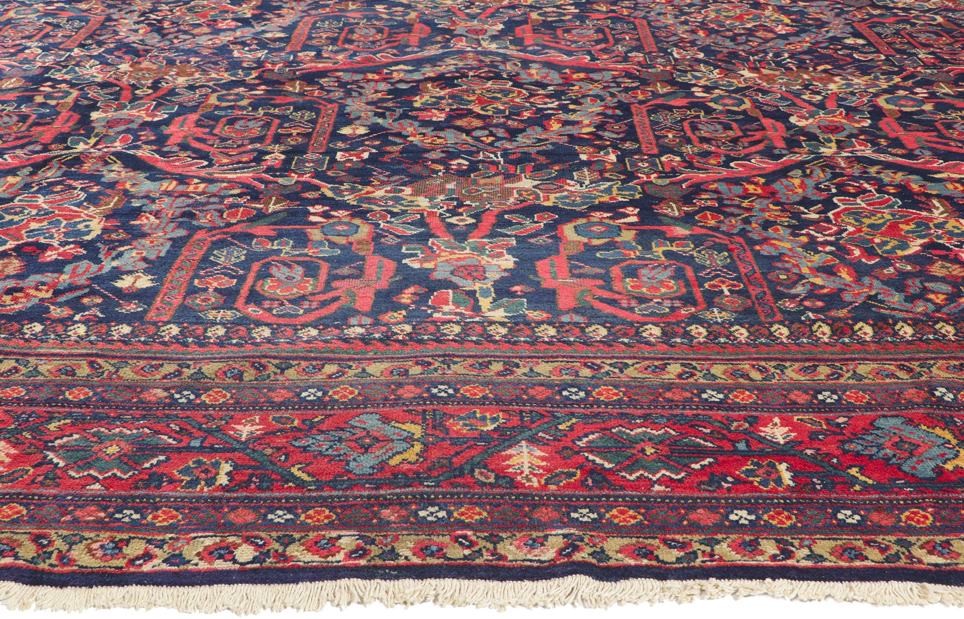 14 x 18 Antique Persian Mahal Rug 78520