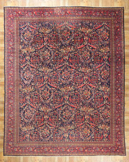 14 x 18 Antique Persian Mahal Rug 78520