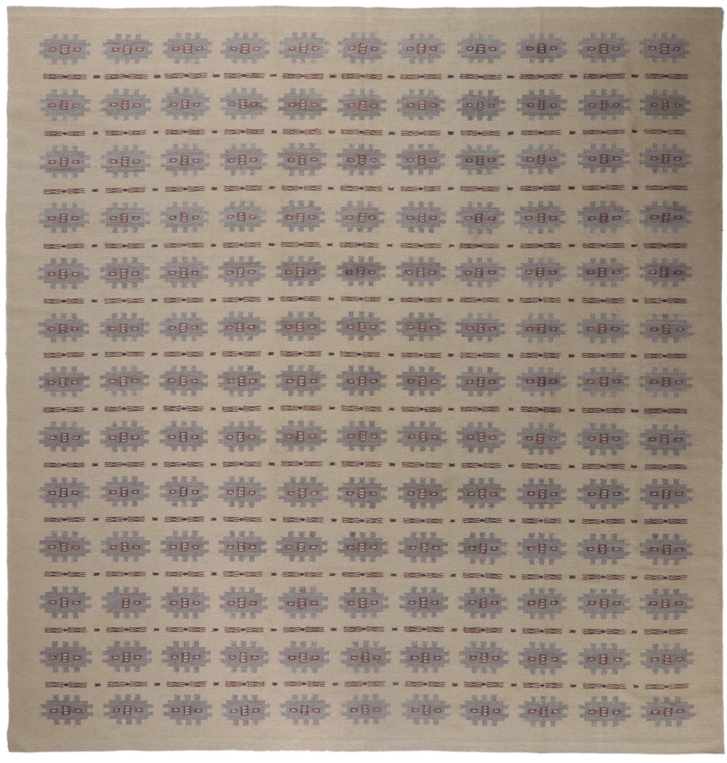 14 x 15 Scandinavian Modern Swedish Inspired Kilim Rug 30791