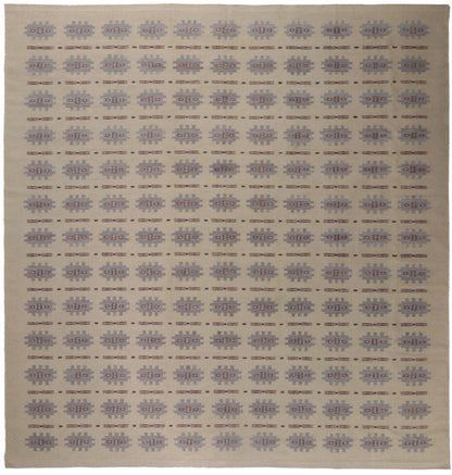 14 x 15 Scandinavian Modern Swedish Inspired Kilim Rug 30791