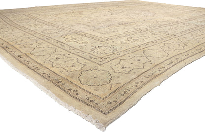 14 x 19 Vintage Persian Tabriz Rug 78595