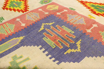 14 x 19 Vintage Rabat Moroccan Rug 77201