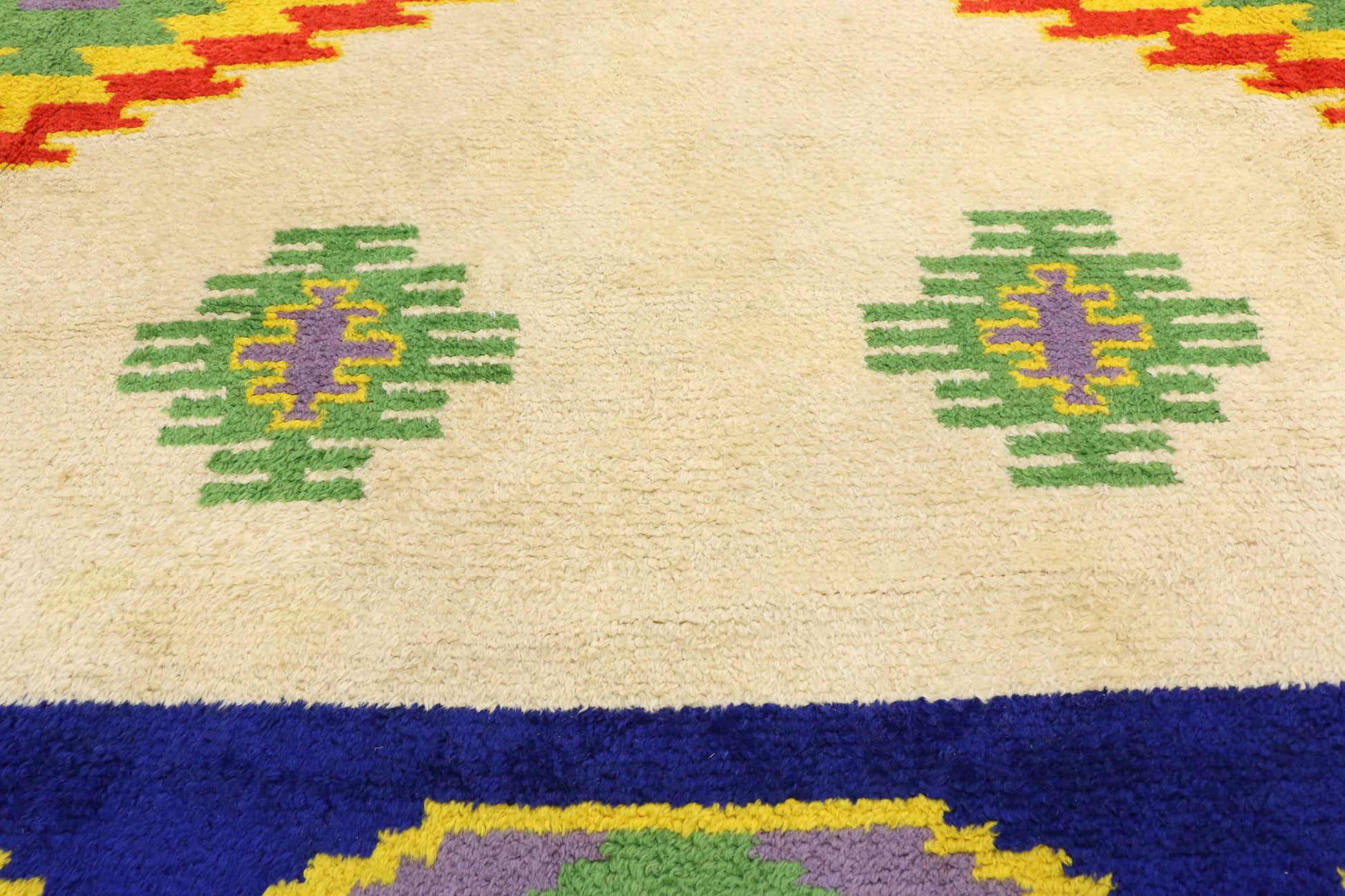 14 x 19 Vintage Rabat Moroccan Rug 77201
