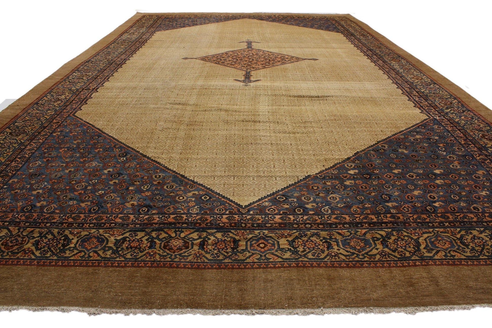 14 x 24 Antique Persian Malayer Rug 74396
