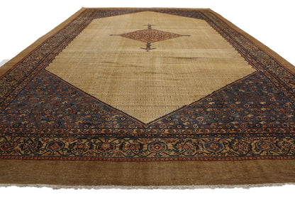 14 x 24 Antique Persian Malayer Rug 74396