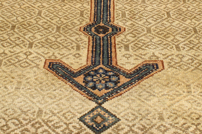 14 x 24 - Brown Antique Persian Malayer Rug - 74396