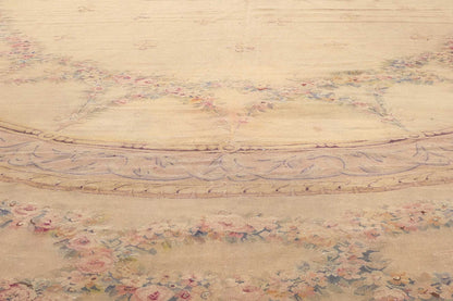 15 x 25 Antique French Aubusson Rug 74394