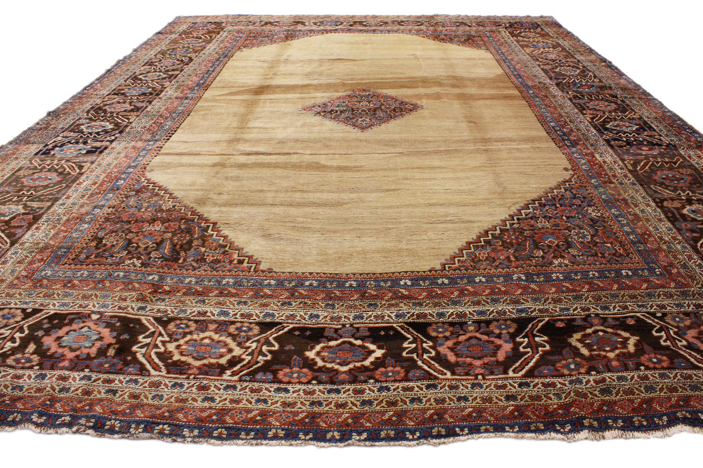 15 x 19 Antique Persian Bakshaish Rug 73055