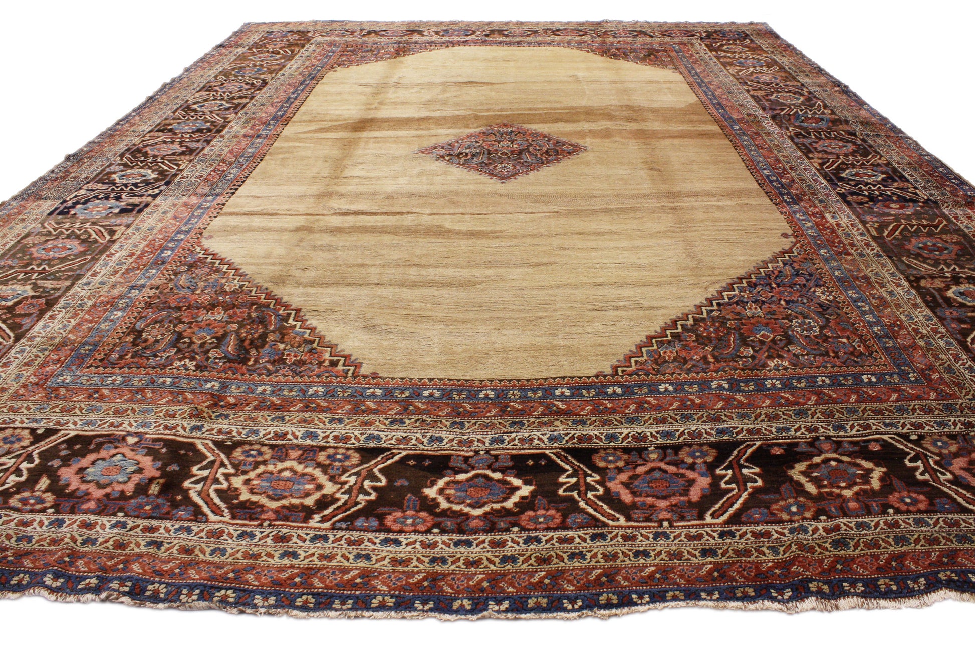 15 x 19 Antique Persian Bakshaish Rug 73055