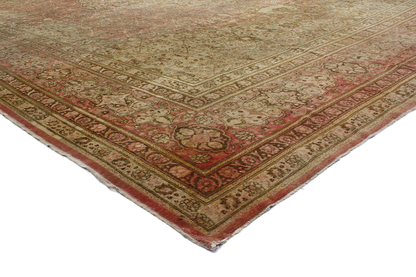 15 x 21 Antique Persian Tabriz Rug 76770