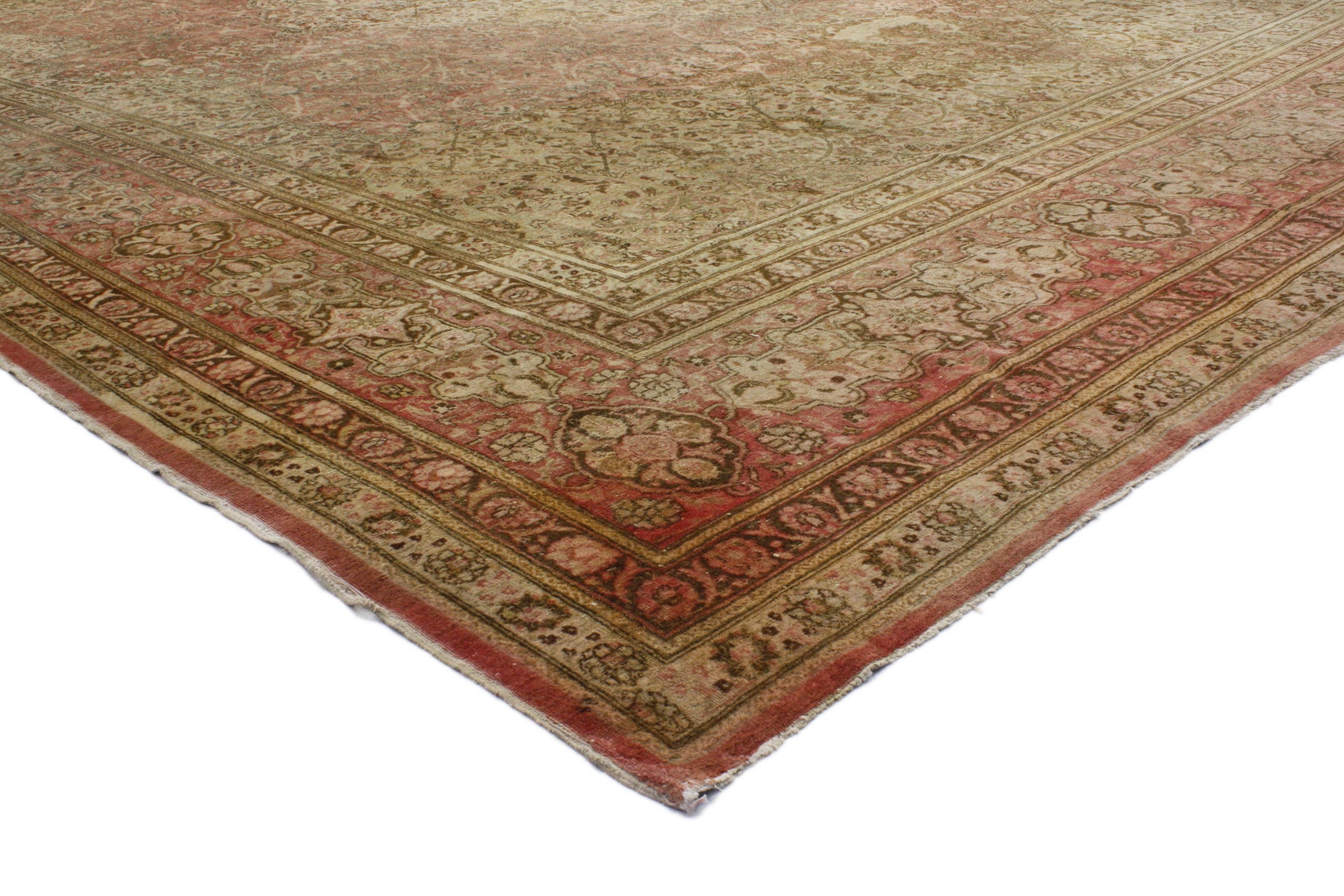 15 x 21 Antique Persian Tabriz Rug 76770