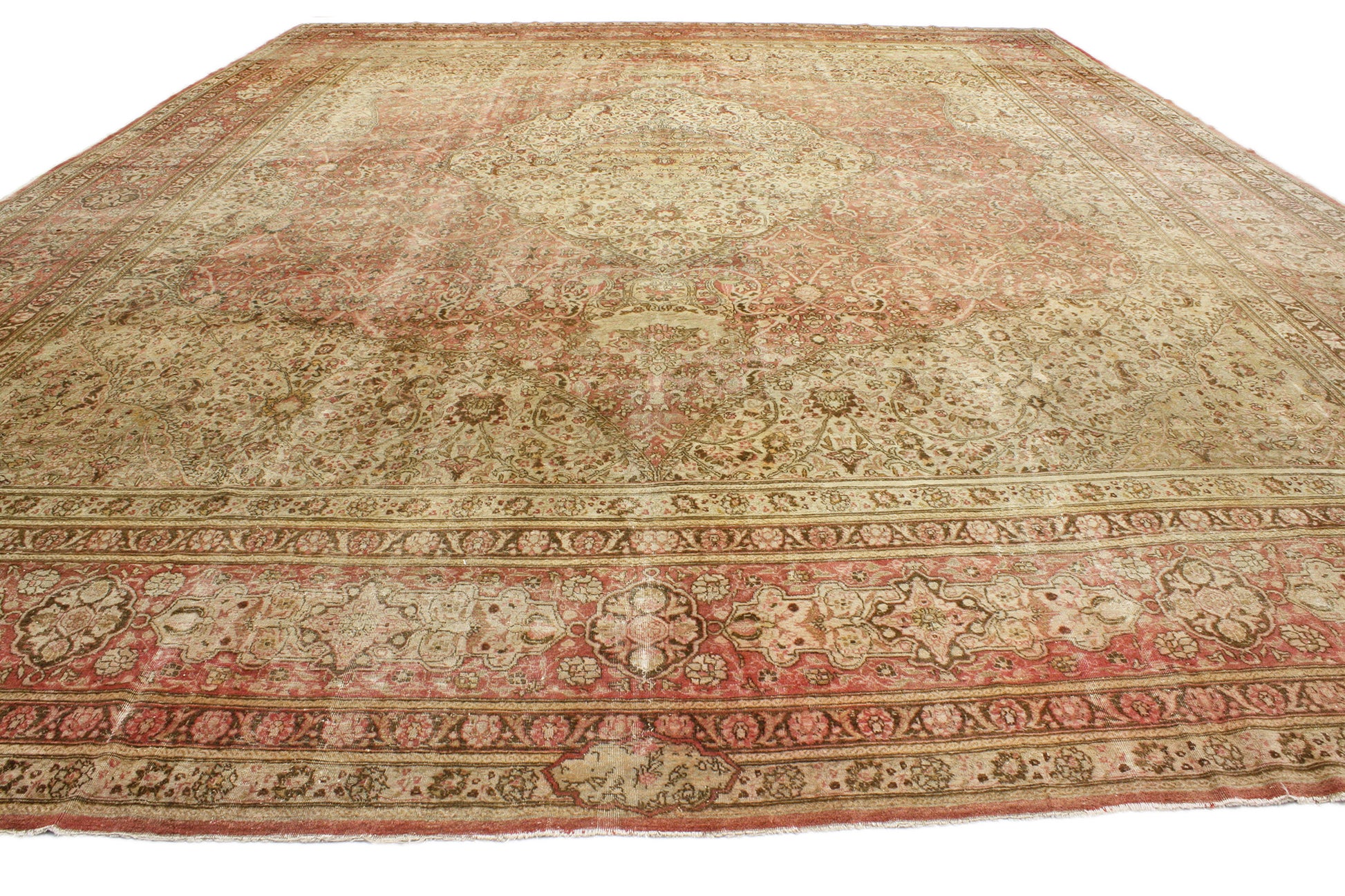 15 x 21 Antique Persian Tabriz Rug 76770